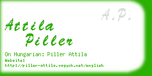 attila piller business card